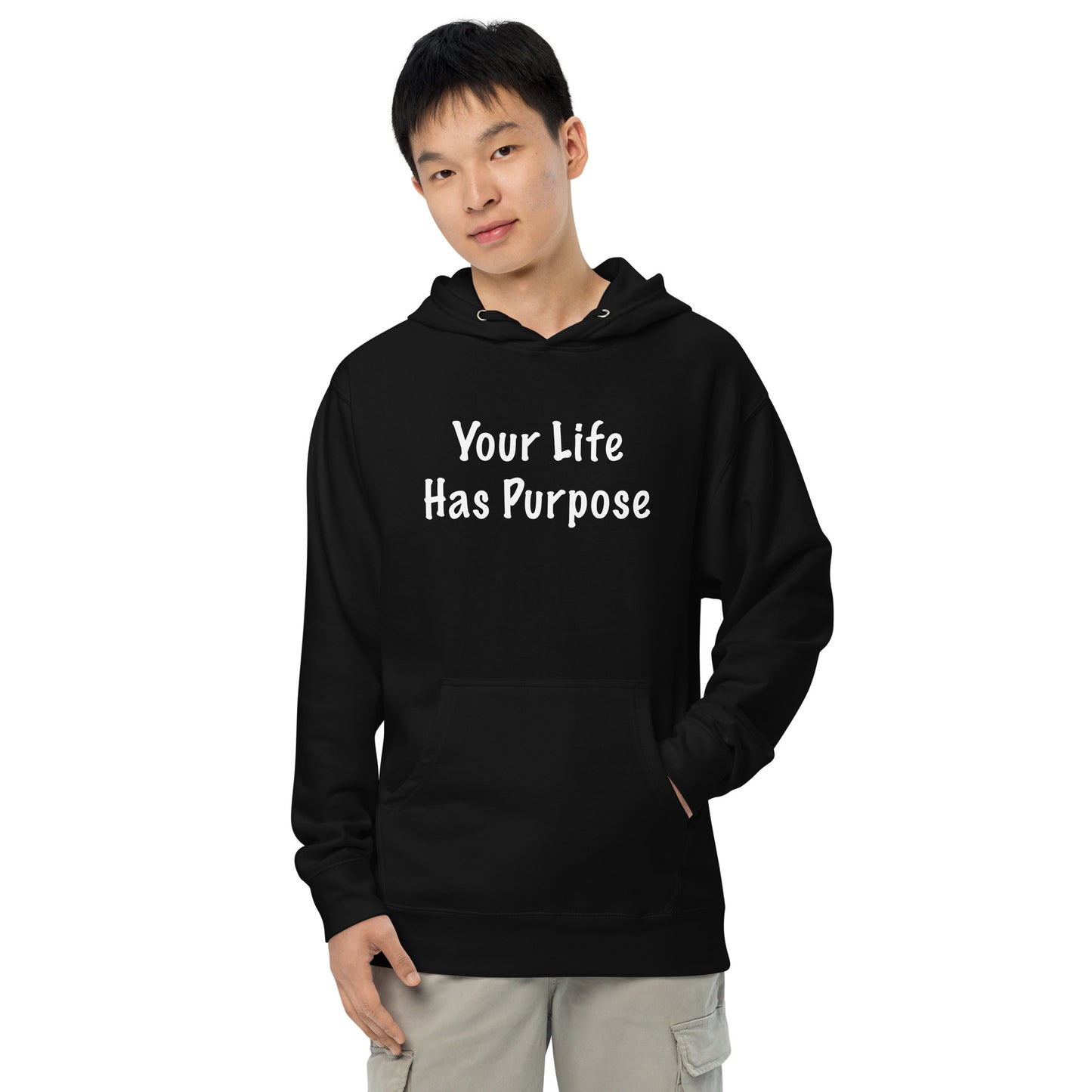 "Your Life Has Purpose" Unisex midweight hoodie