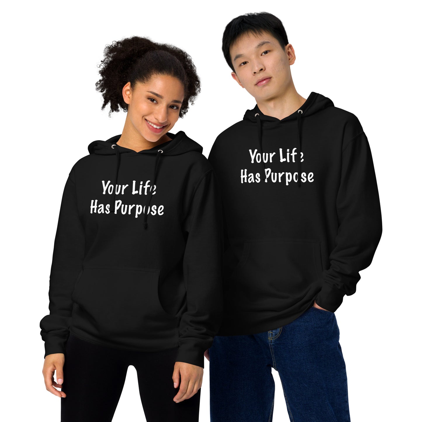 "Your Life Has Purpose" Unisex midweight hoodie